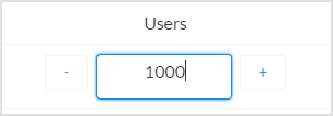 This image shows "1000" in the "Users" field.